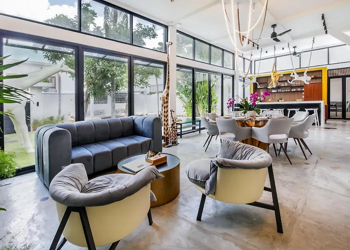 فيلة Giraffe Seminyak, 4br Short Walk To Potato Head *